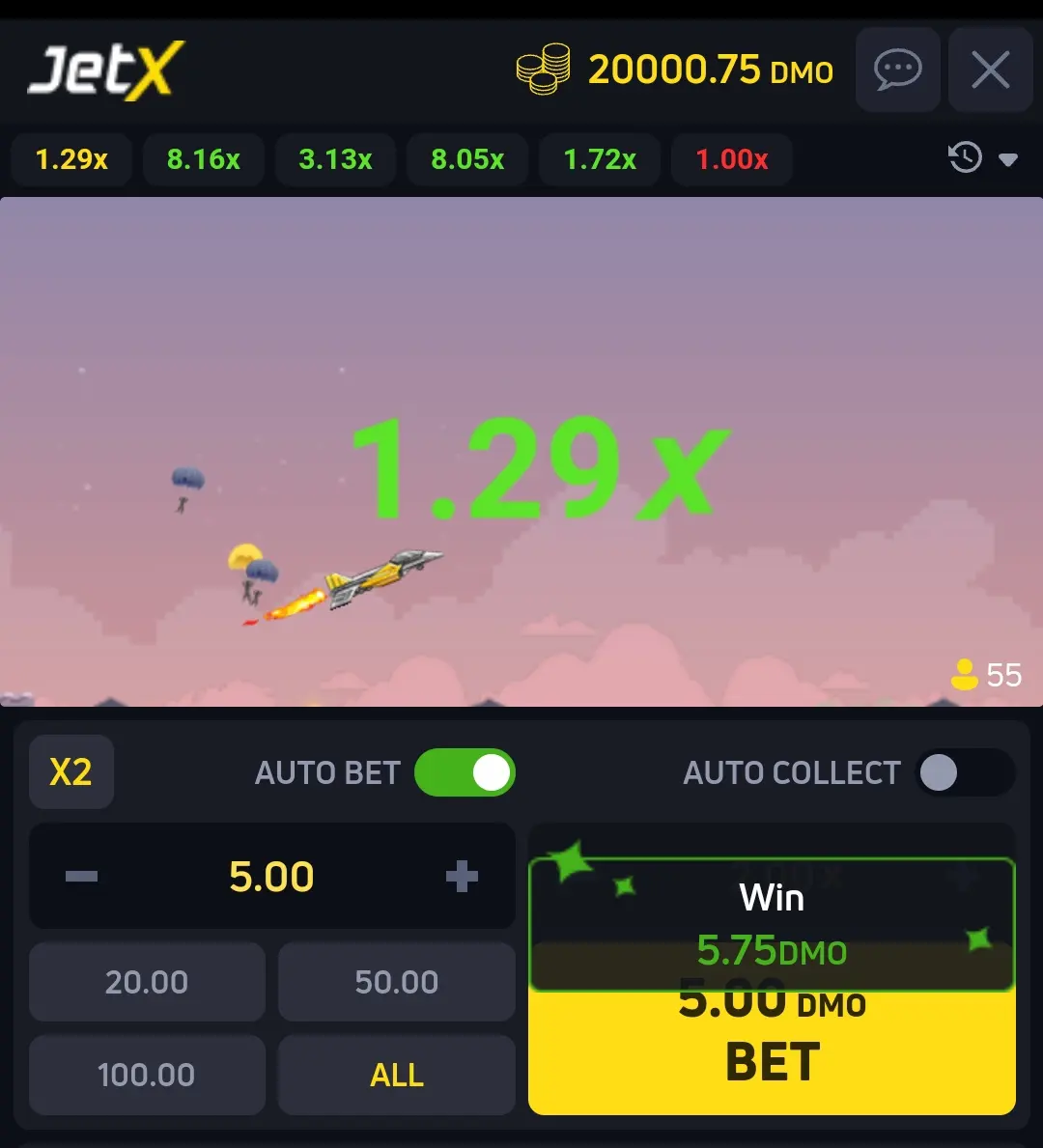 JetX Screenshot